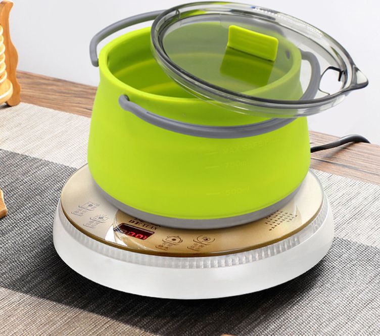 New portable camping silicone folding kettle Application Scenario