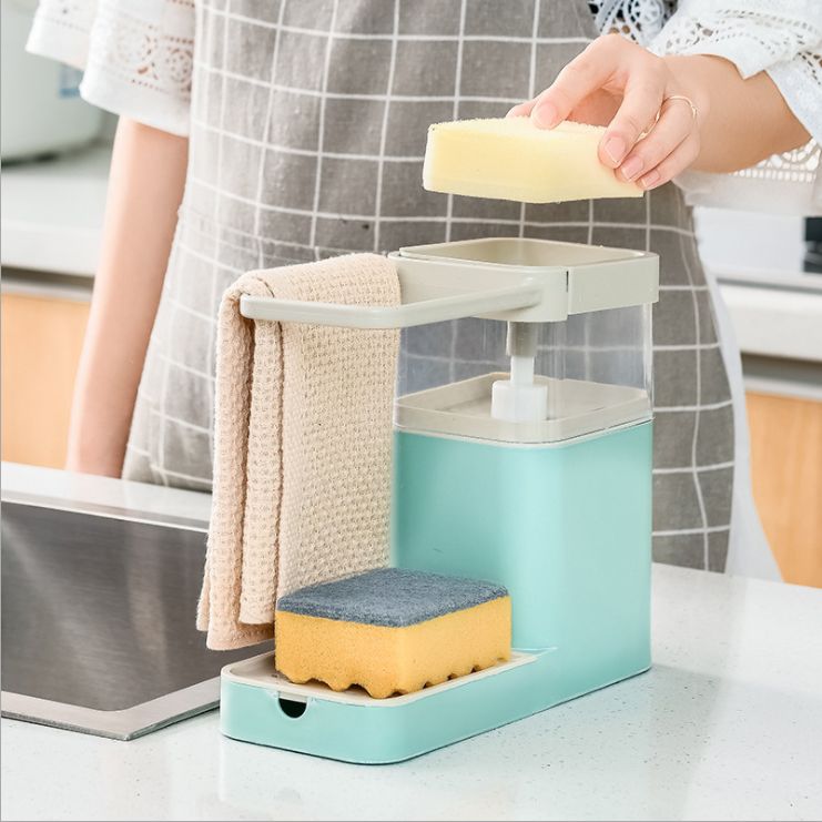 Press automatic outlet box Kitchen sink rack with towel bar