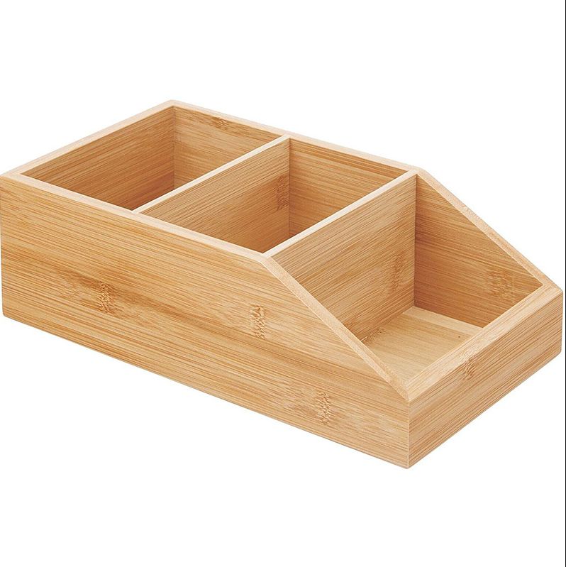 竹制收纳 厨房用品 餐具收纳盒 托盘 分隔盘  浴室收纳 厂家直供
