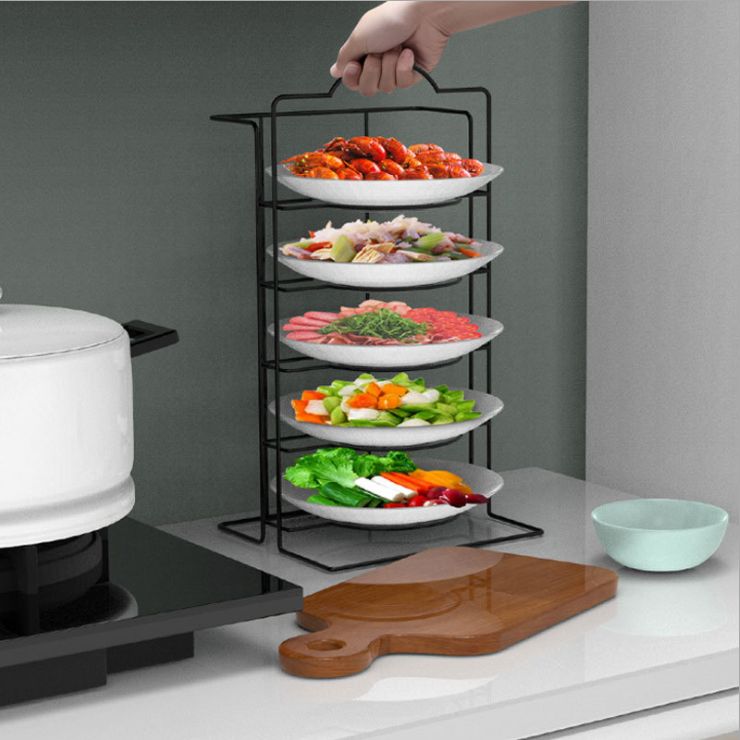Multilayer portable food rack