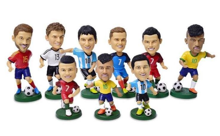 World Cup soccer star bobblehead figure