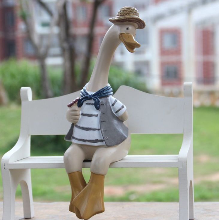 Nordic-style creative couple duck figurines Specification image