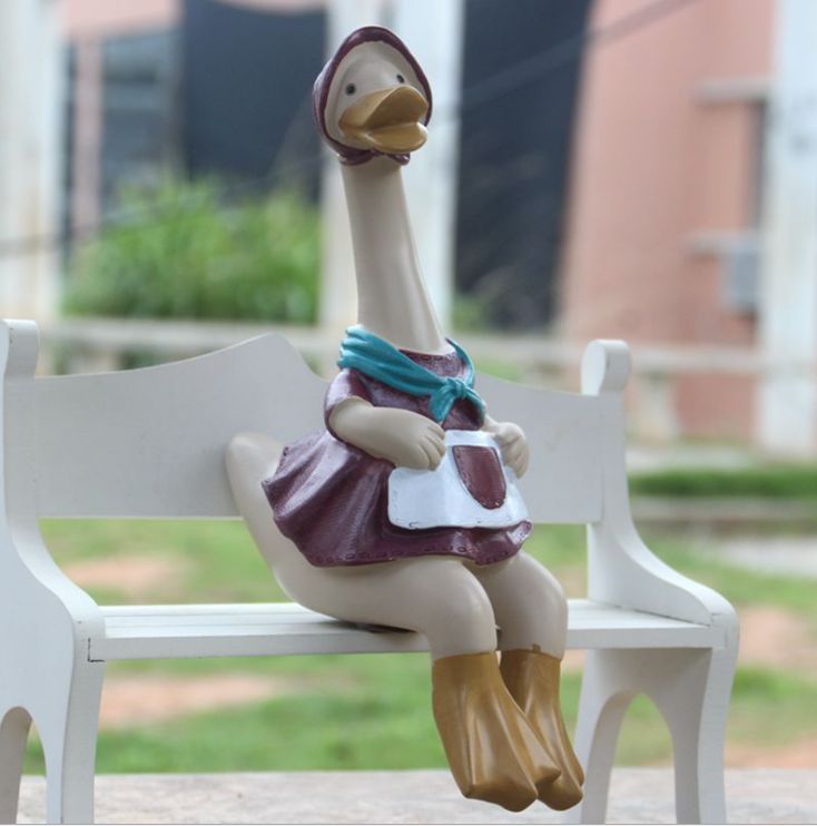 Nordic-style creative couple duck figurines Application Scenario