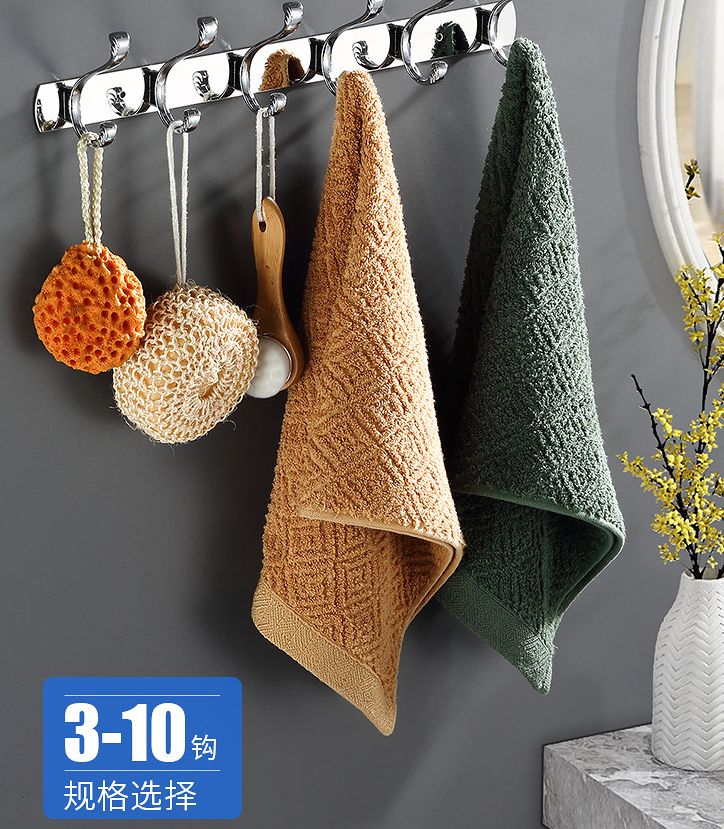 Stainless steel coat hooks without drilling