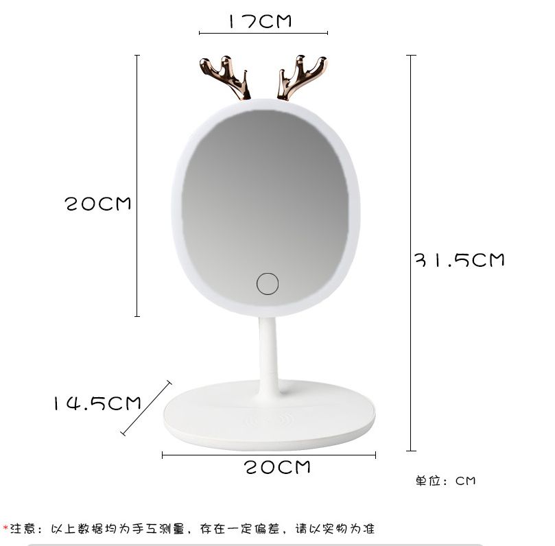 化妆镜/led化妆镜白底实物图