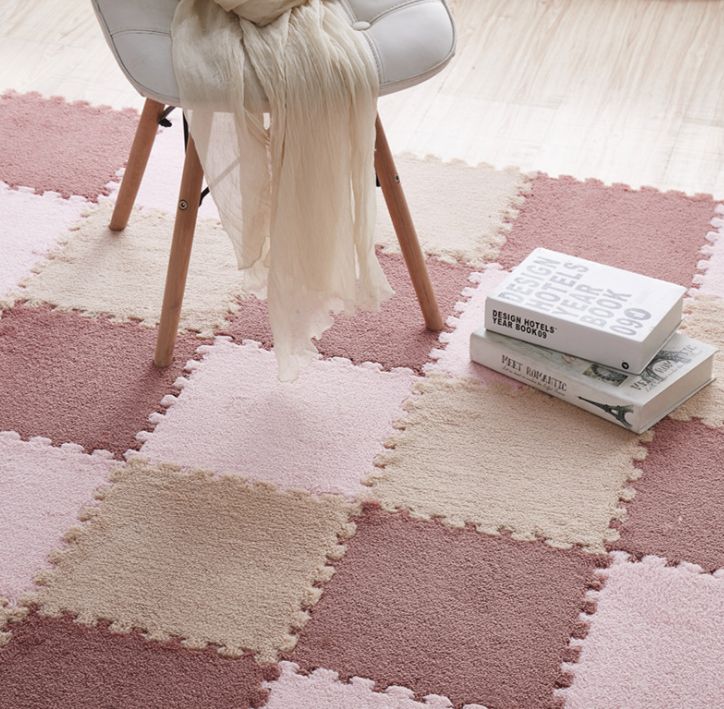 Patchwork velvet floor mat, velvet surface carpet, jigsaw puzzle foam mat Application Scenario
