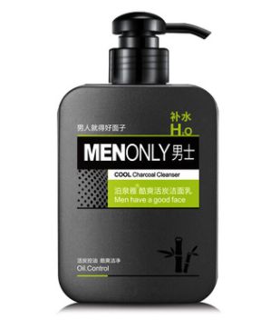 Poquanya men cool live charcoal cleanser oil control Moisturizing cleanser deep cleaning to improve blackheads