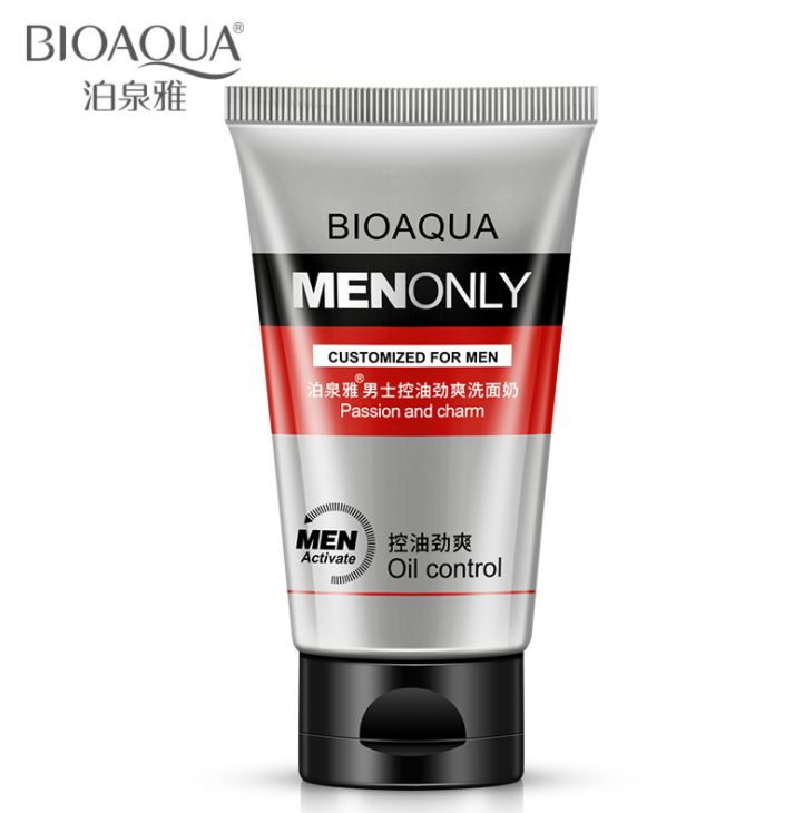 Poquanya Men oil Control Refreshing Cleanser Cleanser Hydrating Oil control blackheads pore shrinking Cleanser facial care