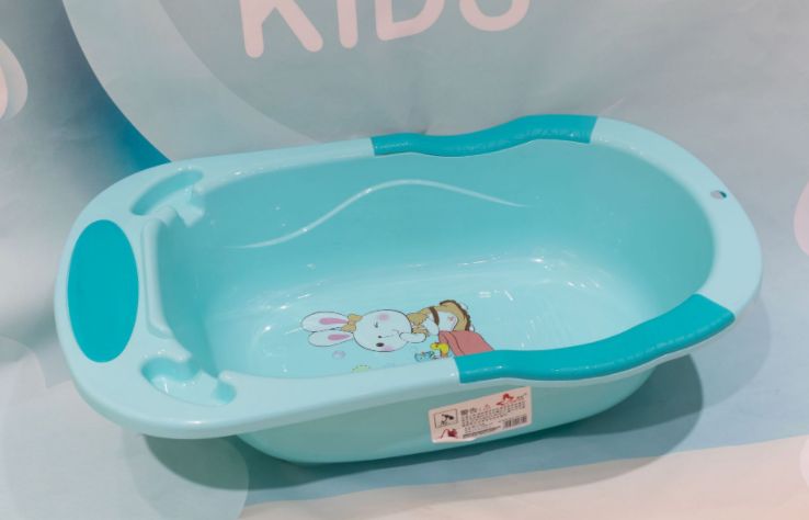 MK1615-1 新款彩色婴儿洗澡桶家用可坐躺宝宝小号澡盆新生的儿小孩浴盆详情图4