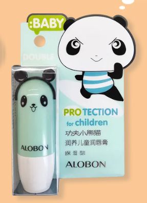 ALOBON Kung Fu Panda Nourishing Children's Lip Balm is colorless Specification image