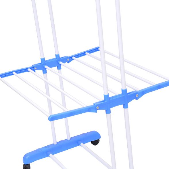 Multifunctional folding floor-to-ceiling drying hanger Specification drawing