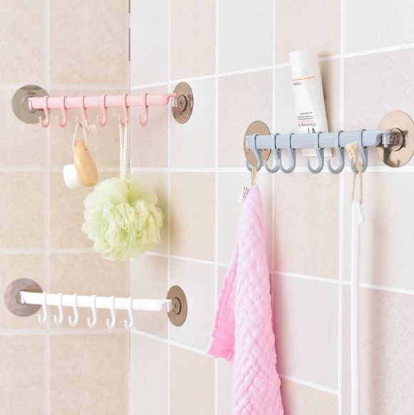 Kitchen bathroom wall hanging hooks