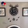 北欧鹿头挂墙钟表挂钟客厅现代简约创意轻奢网红表时尚家用时钟图