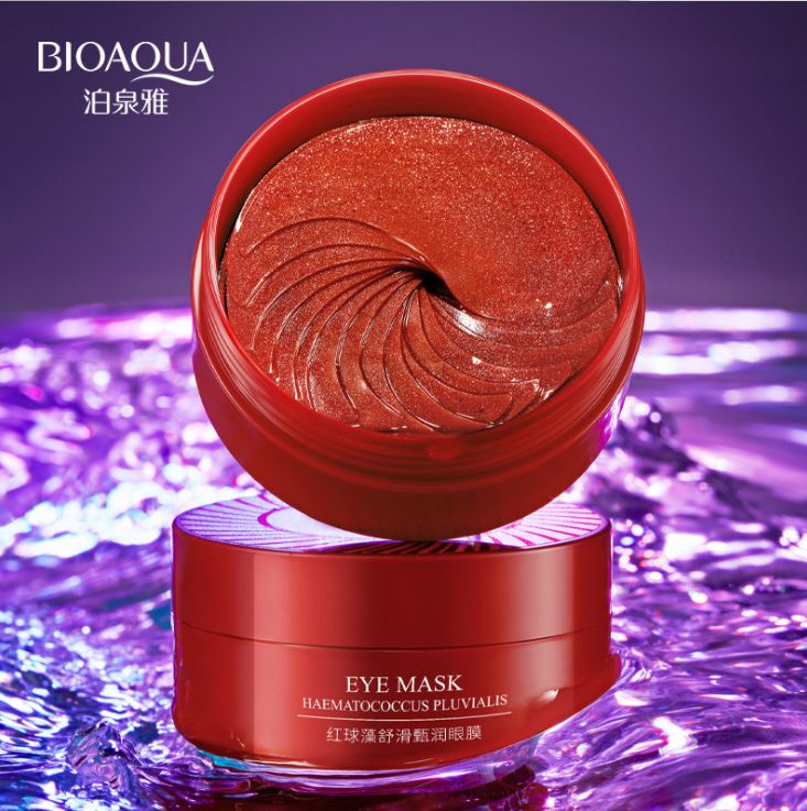 Poquanya blue copper peptide times tight moisturizing eye mask moisturizing delicate delicate water tender water ying red algae black pearl eye mask eye care Specification drawing