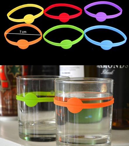 Creative silicone wine glass reader