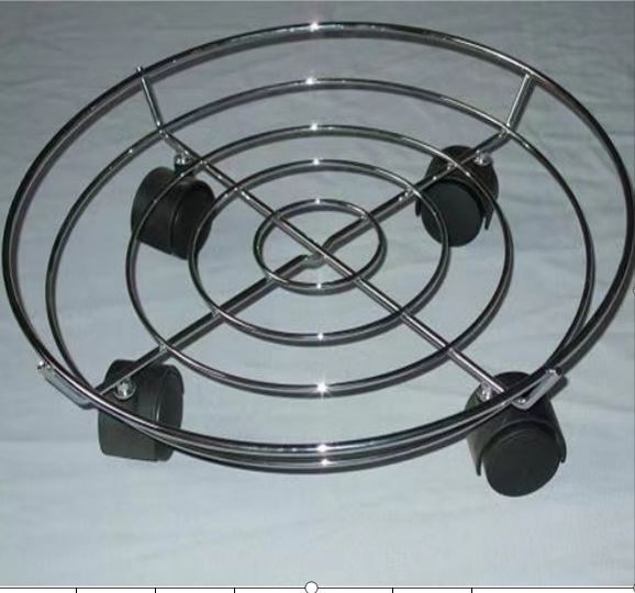 可移动不锈钢三轮钢瓶架