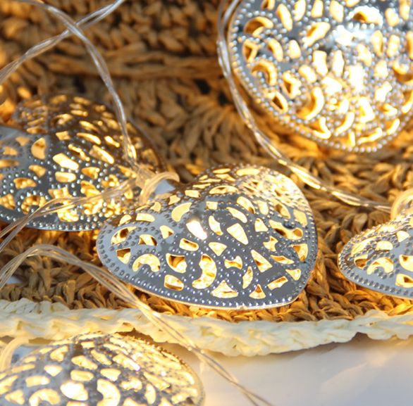 Golden hollowed-out ironwork Led light Application Scenario