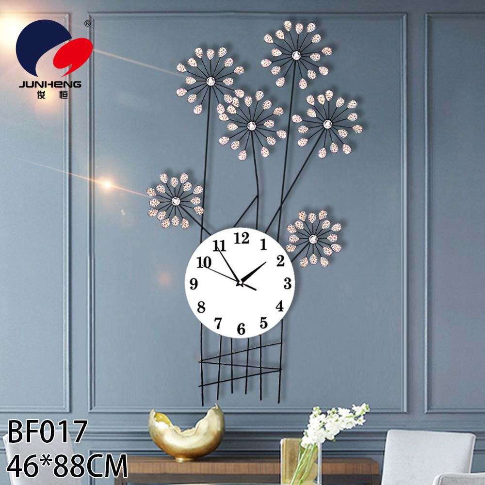Nordic clock wall clock living room electronic creative mute personality wall watch home clock Bedroom decoration quartz clock