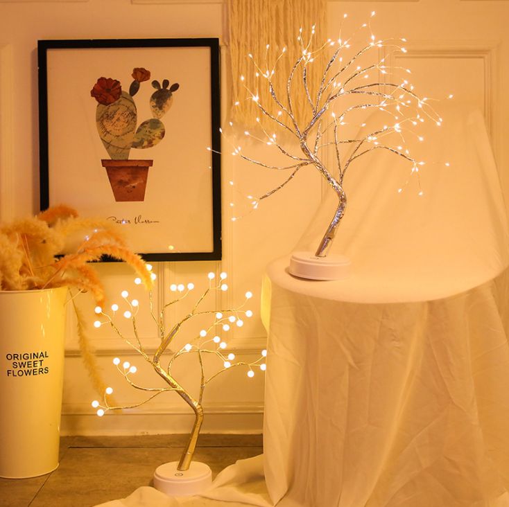 Creative led pearl tree light, starry night light details Picture