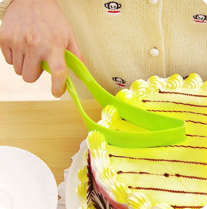塑料一体式蛋糕切刀图