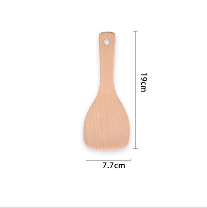 A wooden rice spoon Specification image