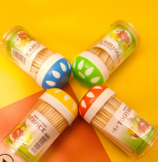 12 bottles of disposable double-head toothpick snow toothpick holder bamboo toothpick stall source one yuan two wholesale thumbnail