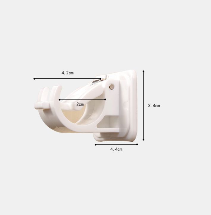 Two sets of towel rack fixing clips Specification image