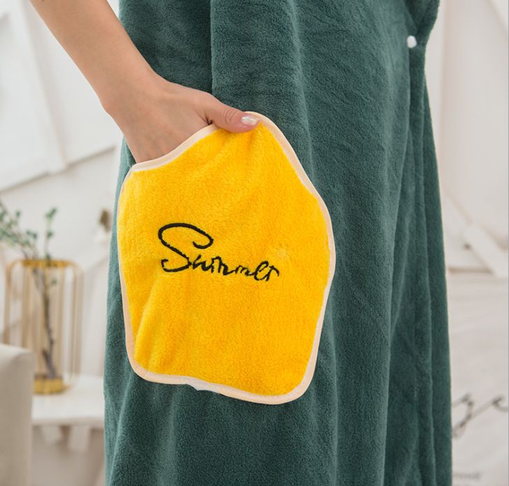 Household coral velvet bath towel details Picture
