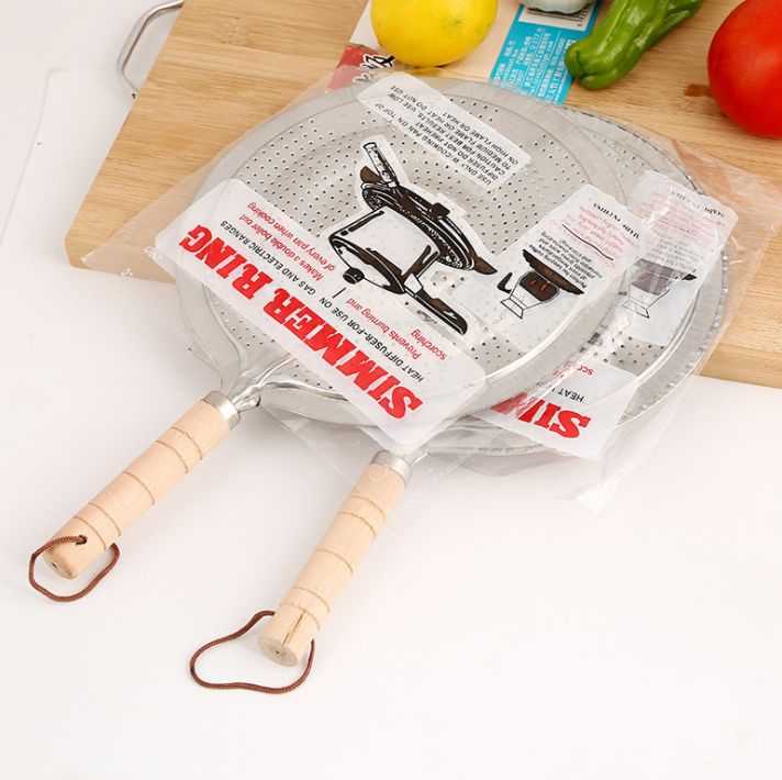 21CM wooden handle pan mat