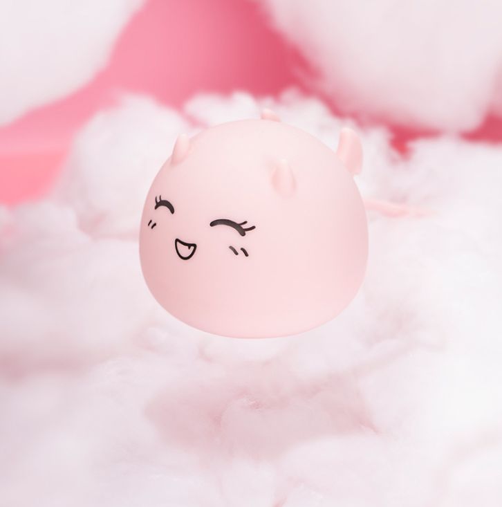 led night light creative Q-shaped little devil seven-color silicone lamp Specification image