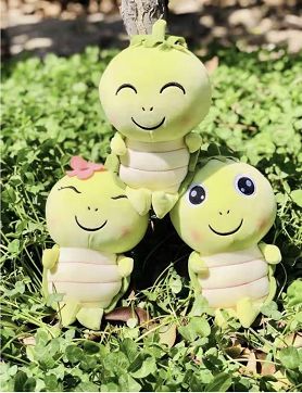 New turtle plush toy grab machine doll activity children's gifts customized LOGO washing mark