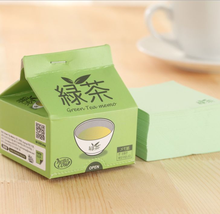 Cute milk box draw sticky notes details Picture