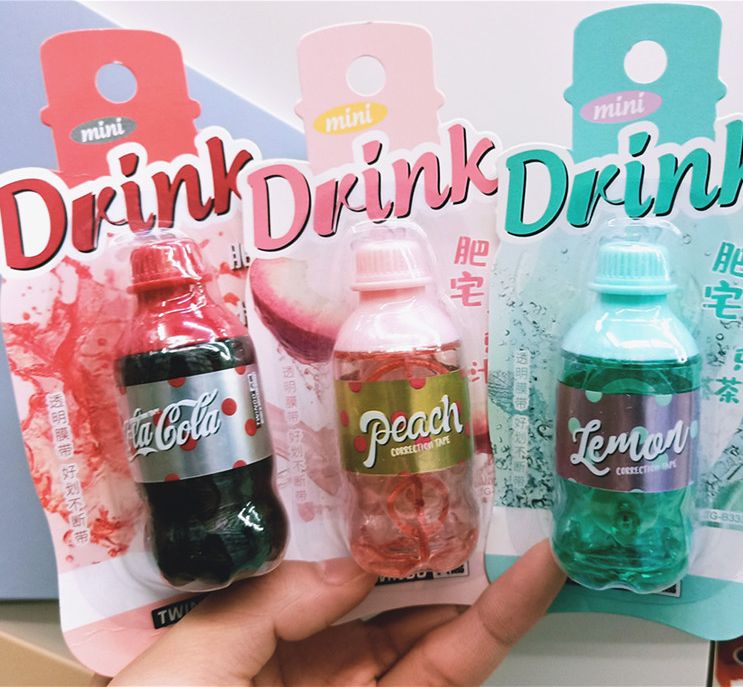 Mini soda correction tape