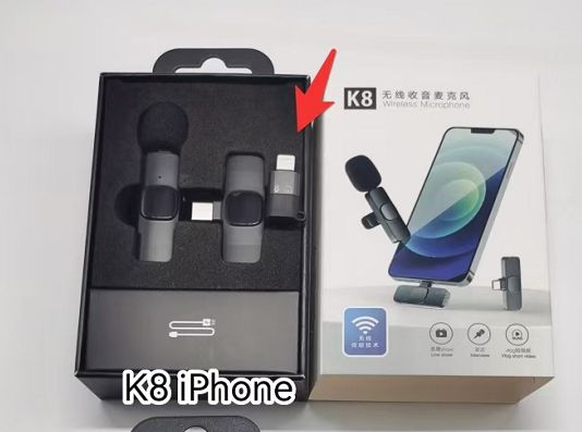 Lapel microphone Wireless lapel microphone Lapel microphone Wireless lapel microphone Live broadcast microphone apple port + Huawei port