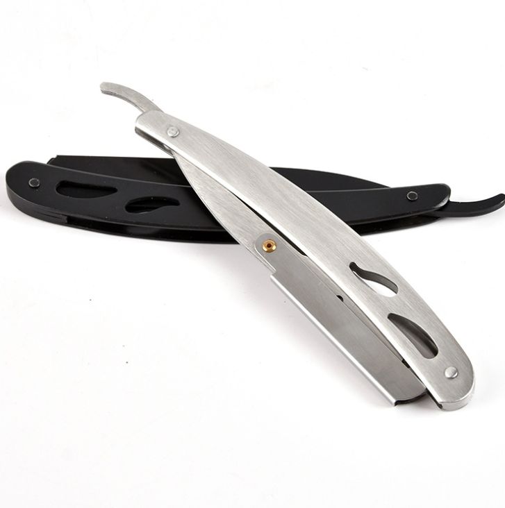 全钢剃须刀白底实物图