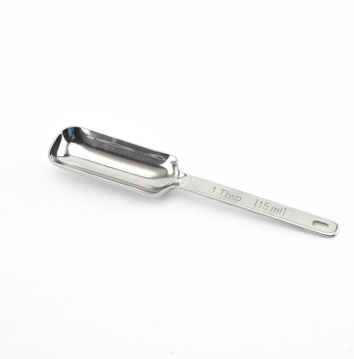 Stainless steel square pointed tail corner ring six-piece measuring spoon set Item Picture