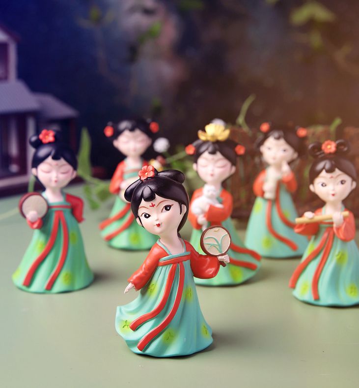 New Tang dress beauty banquet flower blind box