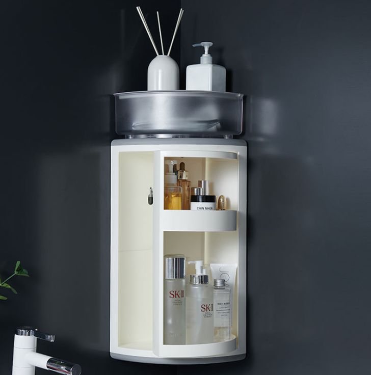 360-degree rotating desktop cosmetics organizer
