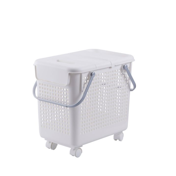 Plastic laundry basket