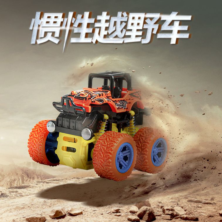 Inertia four-wheel drive off-road vehicle model, boys' and children's toy car wholesale, Bigfoot durable mechanism gift, gift-giving details Picture