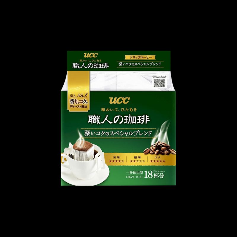 日本进口悠诗诗UCC职人挂耳咖啡纯黑咖啡绿3袋滴滤冲泡咖啡无蔗糖详情图4