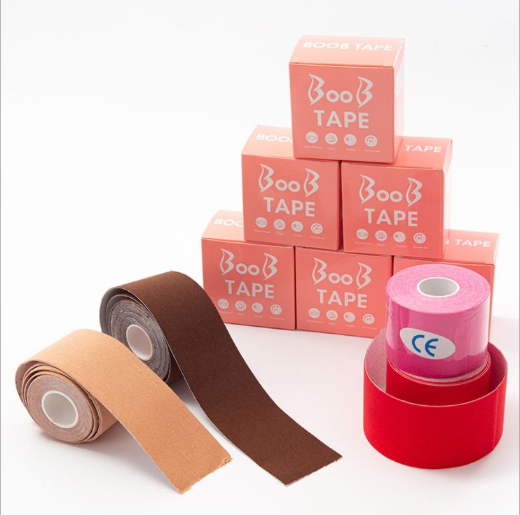 Elastic fabric rabbit ear lift and roll chest tape details Picture