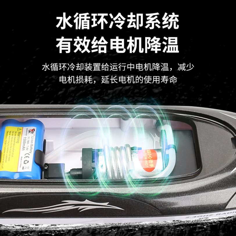 Cross-border Hongxunjie HJ806 remote control boat model, night navigation light self-flipping reset, water toy high-speed speedboat Application Scenario