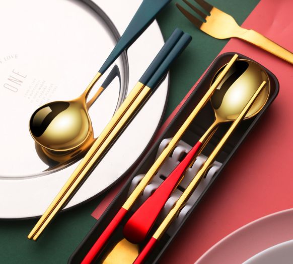 304不锈钢餐具盒筷子叉子勺子便细节图