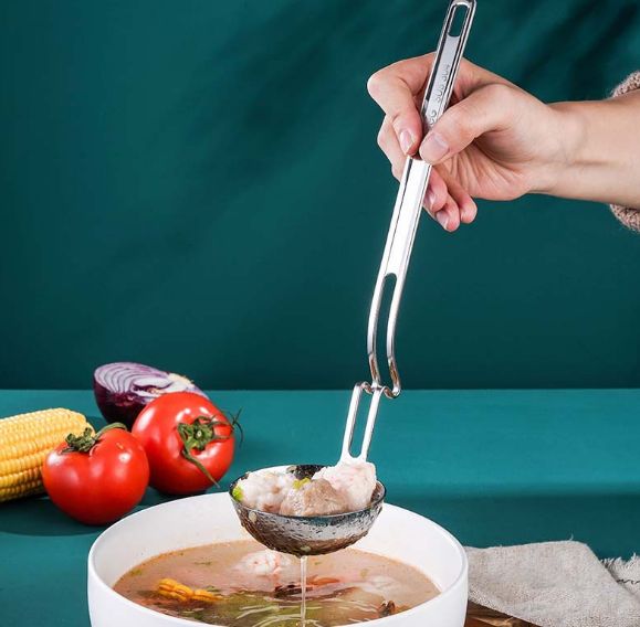 304 stainless steel wall-mounted soup spoon and strainer Specification image