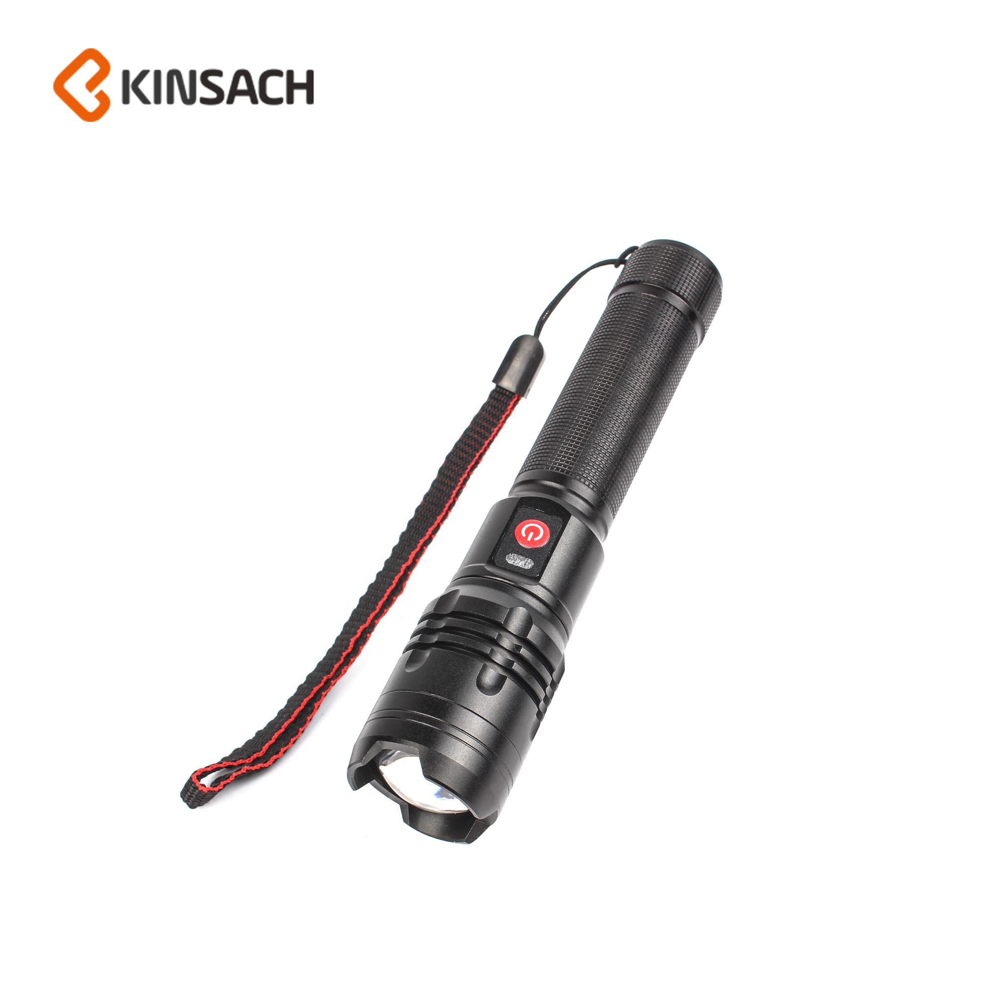 P50 aluminum alloy strong rechargeable flashlight super bright long distance outdoor shooting
