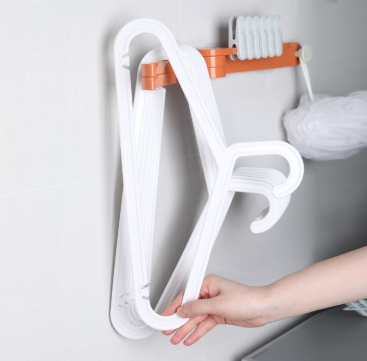 Folding hanger storage balcony organizer