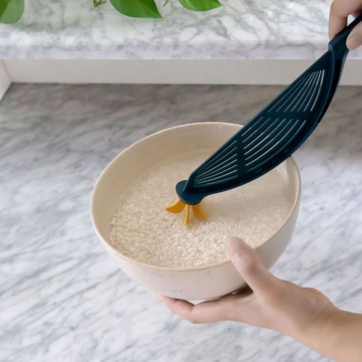 厨房洗米筛搅拌淘米勺细节图