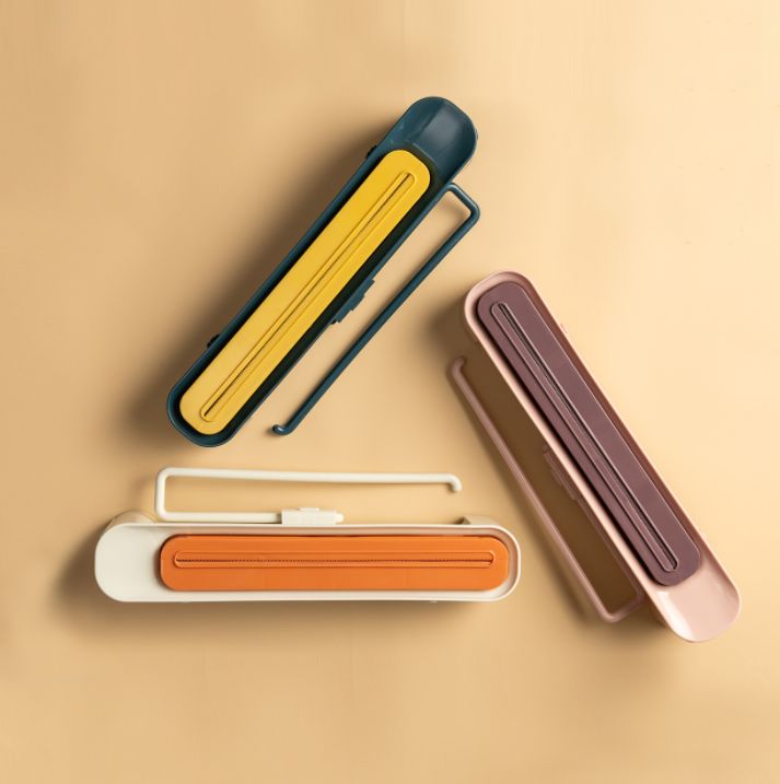 3-in-1 kitchen plastic wrap cutter