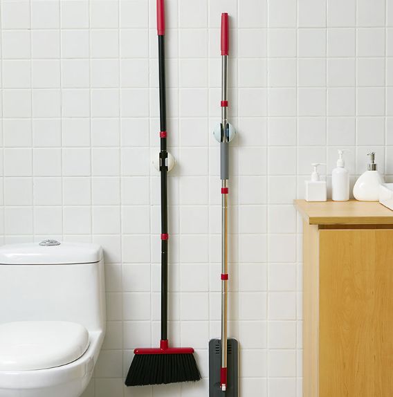 Mop hook, non-perforated mop clamp Application Scenario
